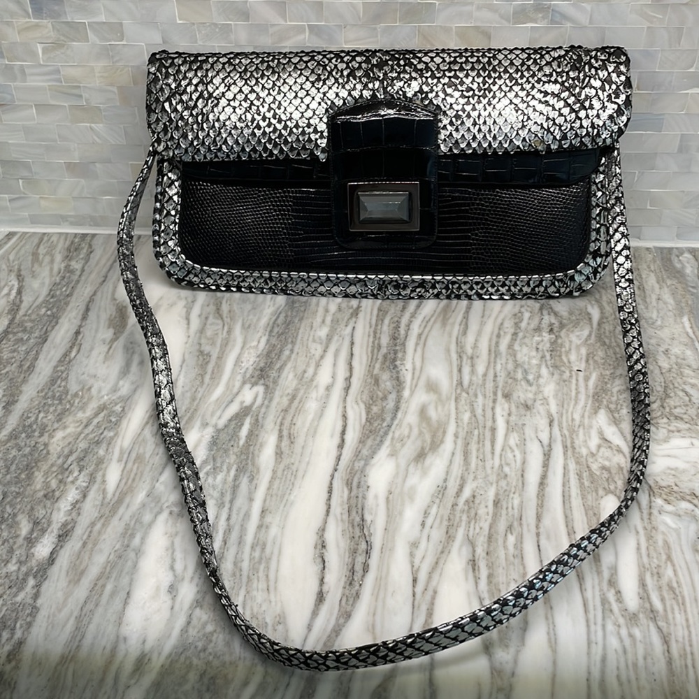 Kara Ross Genuine Python Clutch - image 5